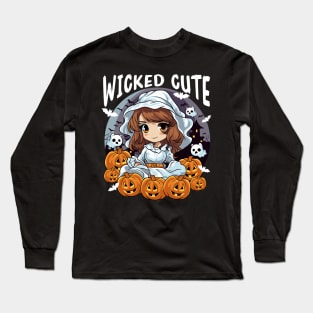 Halloween Party Chibi Wicked Cute Long Sleeve T-Shirt